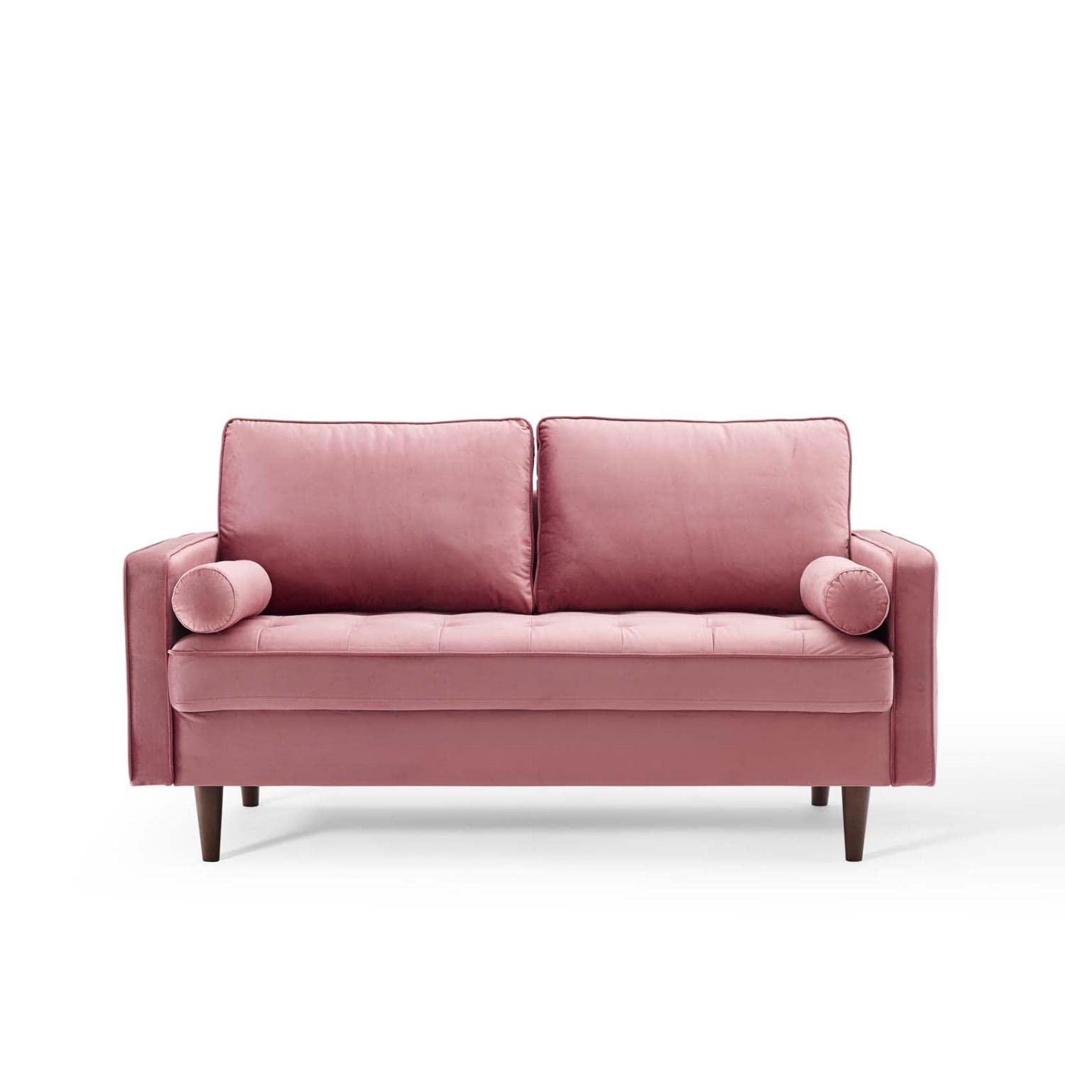 sofas | CasaFoyer Valour Performance Velvet Loveseat | Timeless Charm | Modern Convenience | Stain-Resistant | Cozy & Elegant Design | Comfortable Foam Padding | Walnut-Stained Legs | Supports up to 600 lbs | Portable Box | casafoyer.myshopify.com