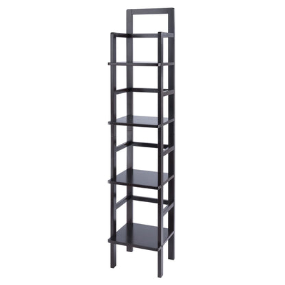 coffee tables | Ergode Aiden Narrow Baker's Rack | Antique Tuscan Design | Compact & Versatile | Solid Wood | Coffee Finish | 4 Shelves | Easy Assembly | casafoyer.myshopify.com