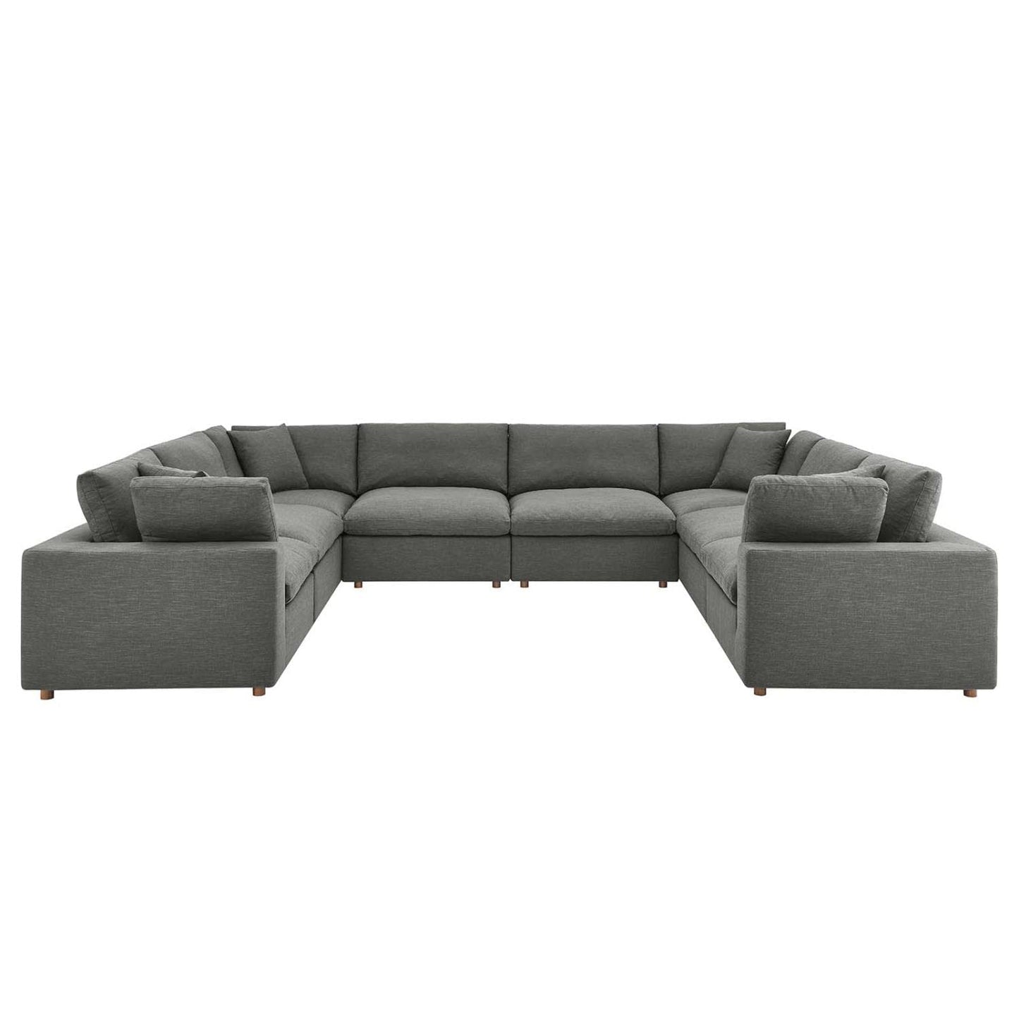 kitchen and dining room sets | CasaFoyer Commix Plush Comfort Sectional Sofa Set | Gray | 8 Piece | Polyester & Linen Upholstery | Solid Wood Construction | Cotton & Down Cushions | Ideal for Living Room, Family Room, or Game Room | casafoyer.myshopify.com