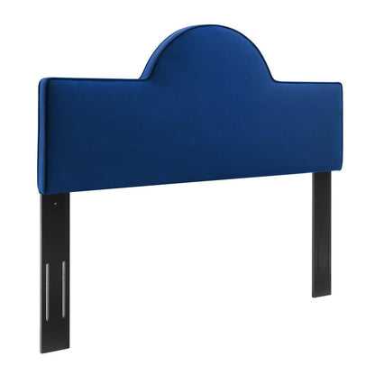 Bed | CasaFoyer Dawn Performance Velvet Full/Queen Headboard | Elegant Arching Silhouette | Stain-Resistant Upholstery | Plush Foam Padding | Adjustable Height | Compatible with Queen/Full Bed Frames | casafoyer.myshopify.com