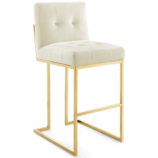 barstools | CasaFoyer Privy Bar Stool | Luxurious Velvet Upholstery | Gold Stainless Steel Base | Stain-Resistant | 331 lbs Capacity | Hassle-Free Assembly | casafoyer.myshopify.com