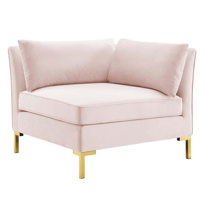 kitchen and dining room sets | CasaFoyer Ardent Performance Velvet 7-Piece Sectional Sofa | Vintage Modern & Glam Deco Style | Stain-Resistant Upholstery | Versatile Design | Premium Seating | Gold Metal Legs | Floor Protection | 440 lbs Weight Capacity | casafoyer.myshopify.com