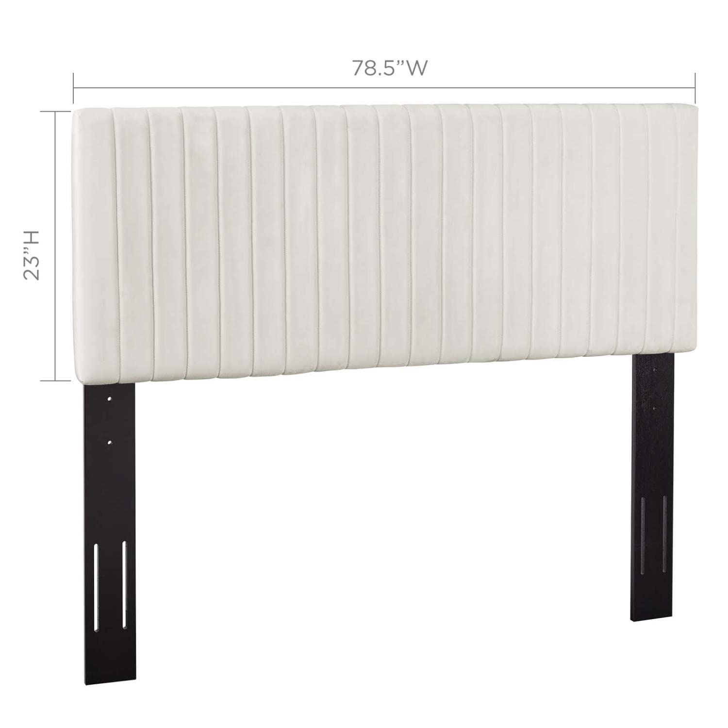 Bed | CasaFoyer Opulent Keira King/California King Headboard | Channel Tufted Design | Velvet Texture | Sturdy Construction | Performance Velvet Fabric | Dense Foam Padding | casafoyer.myshopify.com