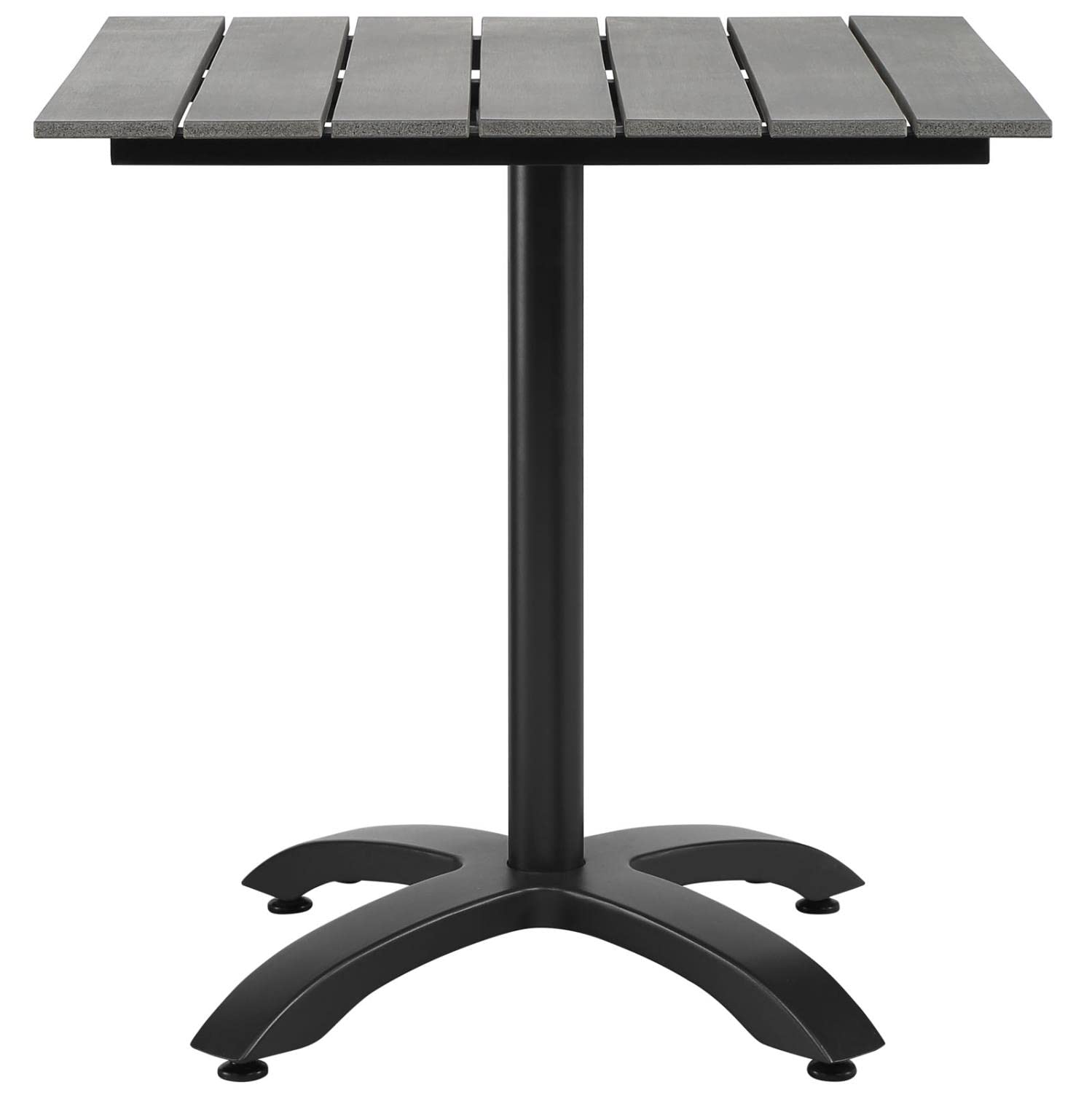 Dining Table | Maine Outdoor Patio Dining Table | Synthetic Wood Grain Plank Boards | Aluminum Frame | Sleek & Modern Design | Ideal for Contemporary Outdoor Dining | Includes 1 Table | casafoyer.myshopify.com