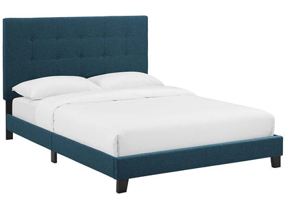 Bed | CasaFoyer Melanie Twin Platform Bed | Chic Elegance | Button Tufting | Sturdy Wood Frame | No Box Spring | Suitable for Various Mattresses | Sleek Design | casafoyer.myshopify.com