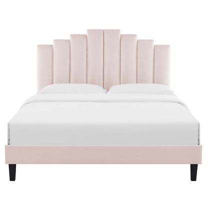 adjustable bed bases | CasaFoyer Elise Performance Velvet King Platform Bed | Opulent Elegance | Art Deco Style | Stain-Resistant | Memory Foam Compatible | 800 lbs Weight Capacity | casafoyer.myshopify.com