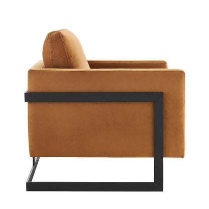 sofas | CasaFoyer Posse Performance Velvet Accent Chair | Opulent Luxury & Glamorous Deco Style | Soft & Stain-Resistant | Sleek Matte Black Stainless Steel Base | Premium Seating Experience | No Assembly | 300 lbs Weight Capacity | casafoyer.myshopify.com