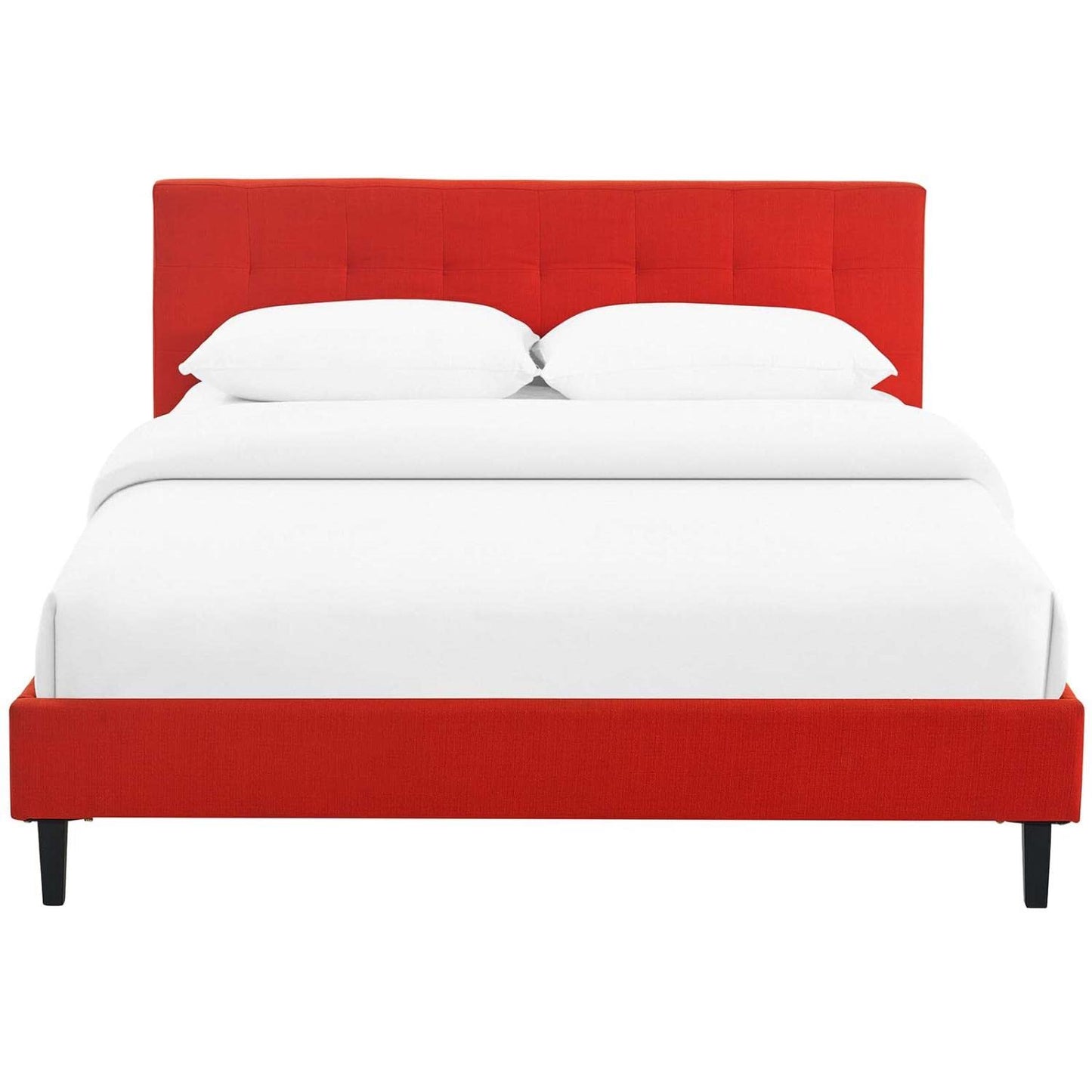 bed frames | CasaFoyer Linnea Platform Bed | Elegant Upholstered Full Bed Frame | Tufted Headboard | Solid Wood Legs | Slatted Support System | Fits Memory Foam, Spring, Latex, Hybrid Mattresses | Chic-Luxe Bedroom Update | Weight Capacity 1300 lbs | casafoyer.myshopify.com