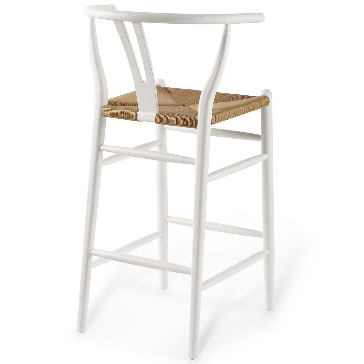 barstools | CasaFoyer Amish Wooden Bar Stool | Rustic Design | Elm Wood Construction | Woven Paper Rope Seat | Fully Assembled | Ideal for Bistros, Bars, Cafes | 331 lbs Weight Capacity | casafoyer.myshopify.com