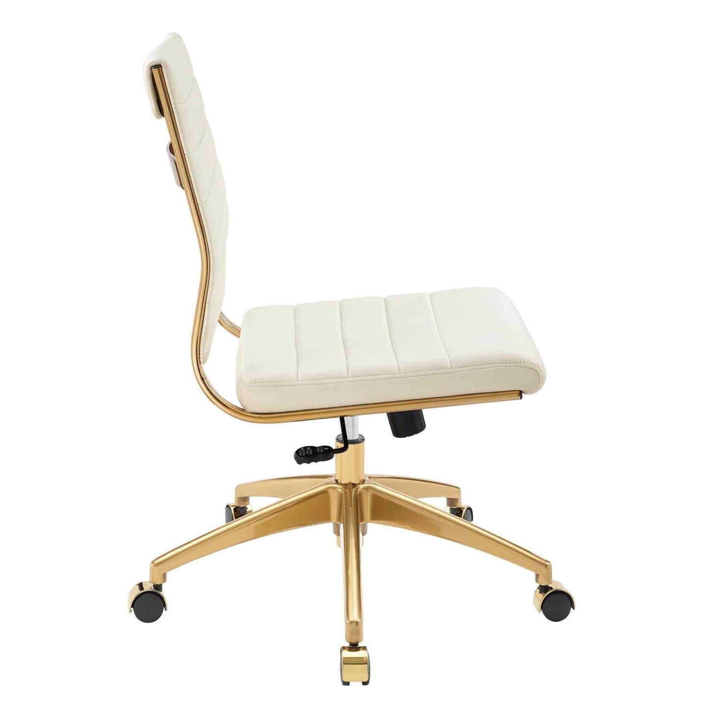 home office desk chairs | CasaFoyer Jive Armless Mid Back Office Chair | Stylish & Functional | Stain-Resistant Velvet Upholstery | Chrome-Plated Aluminum Base | Dual-Wheel Casters | Perfect for Modern Offices | casafoyer.myshopify.com