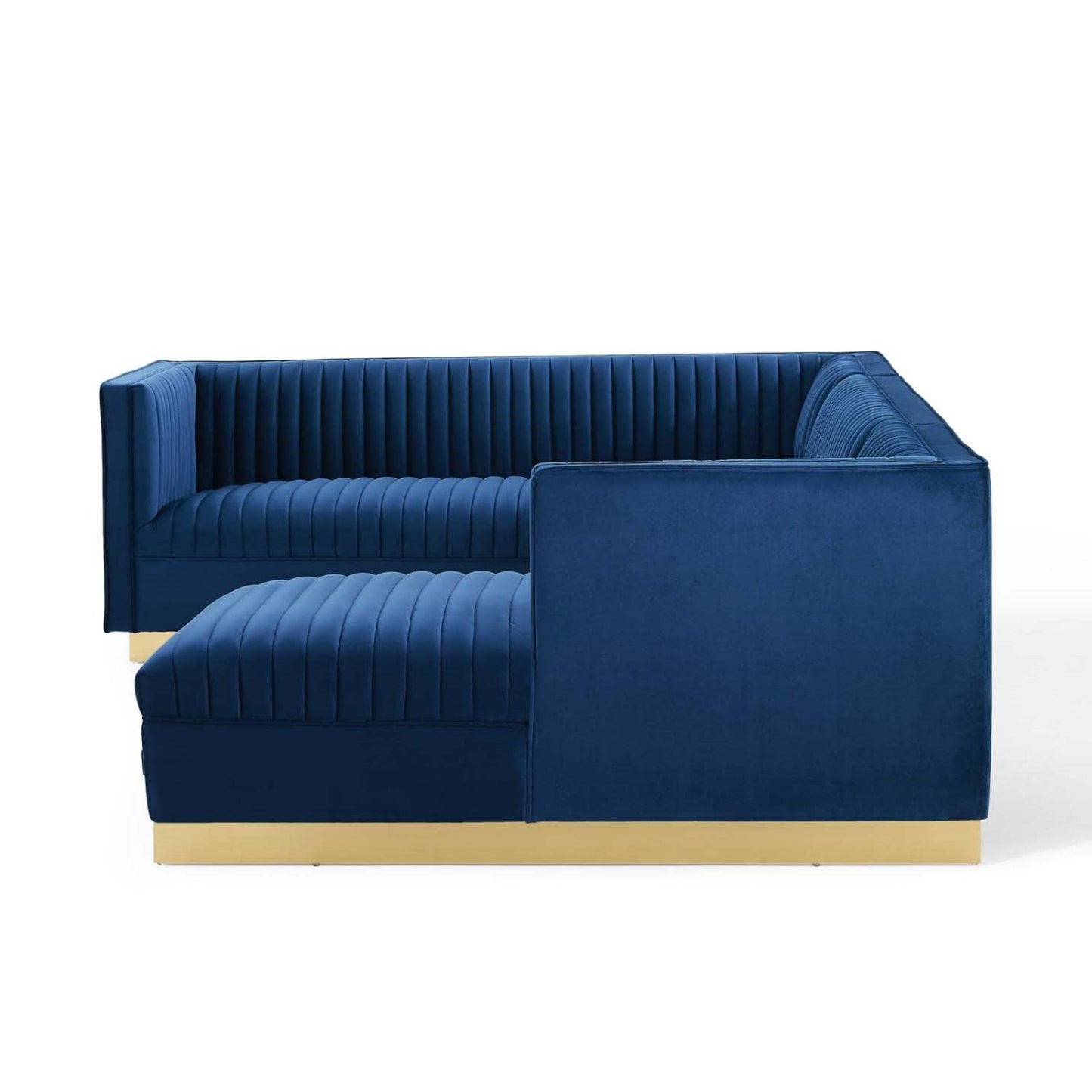 kitchen and dining room sets | CasaFoyer Sanguine Channel Tufted Performance Velvet Living Room Sectional Sofa Collection | Retro Modern Elegance | Stain-Resistant & Luxurious | Ultimate Comfort & Support | Gold Stainless Steel Base | 3 Piece Set | casafoyer.myshopify.com