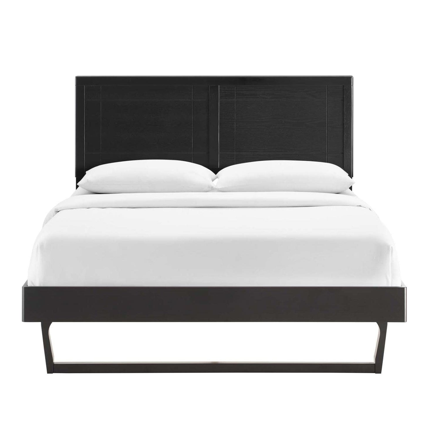 bed frames | CasaFoyer Marlee Wood King Platform Bed | Modern Retro Design | Durable Construction | No Box Spring Needed | Suitable for Various Mattress Types | casafoyer.myshopify.com