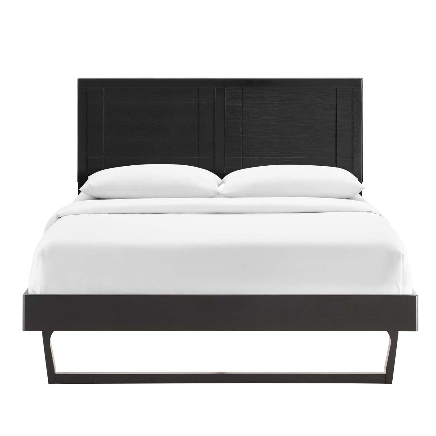 bed frames | CasaFoyer Marlee Wood King Platform Bed | Modern Retro Design | Durable Construction | No Box Spring Needed | Suitable for Various Mattress Types | casafoyer.myshopify.com