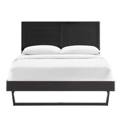 bed frames | CasaFoyer Marlee Wood King Platform Bed | Modern Retro Design | Durable Construction | No Box Spring Needed | Suitable for Various Mattress Types | casafoyer.myshopify.com