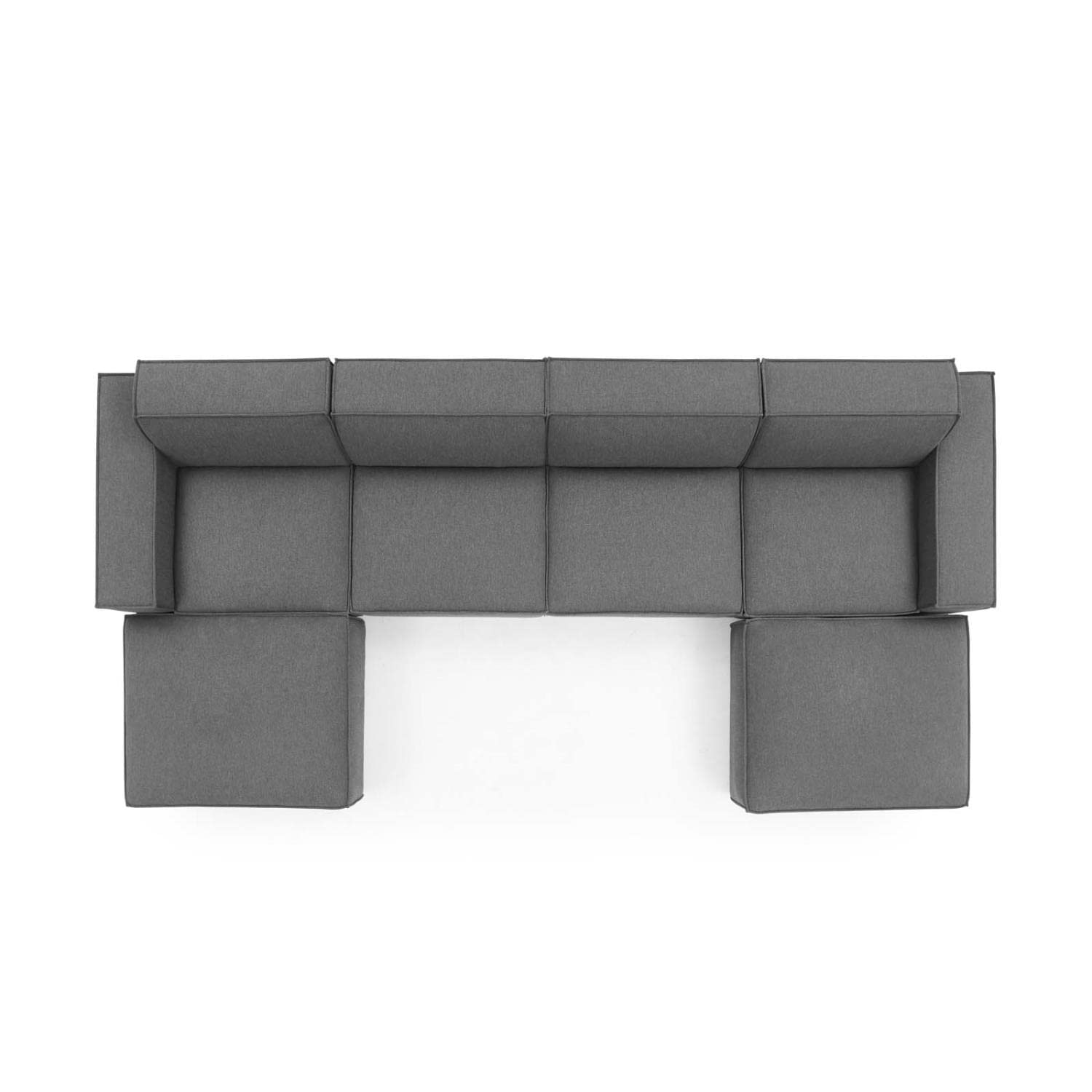kitchen and dining room sets | CasaFoyer Restore Upholstered Fabric 6-Piece Sectional Sofa | Minimalist Elegance | French Piping | Polyester Upholstery | Dense Foam Padding | Pocket Coil Spring System | Sturdy Construction | Non-Marking Foot Caps | casafoyer.myshopify.com