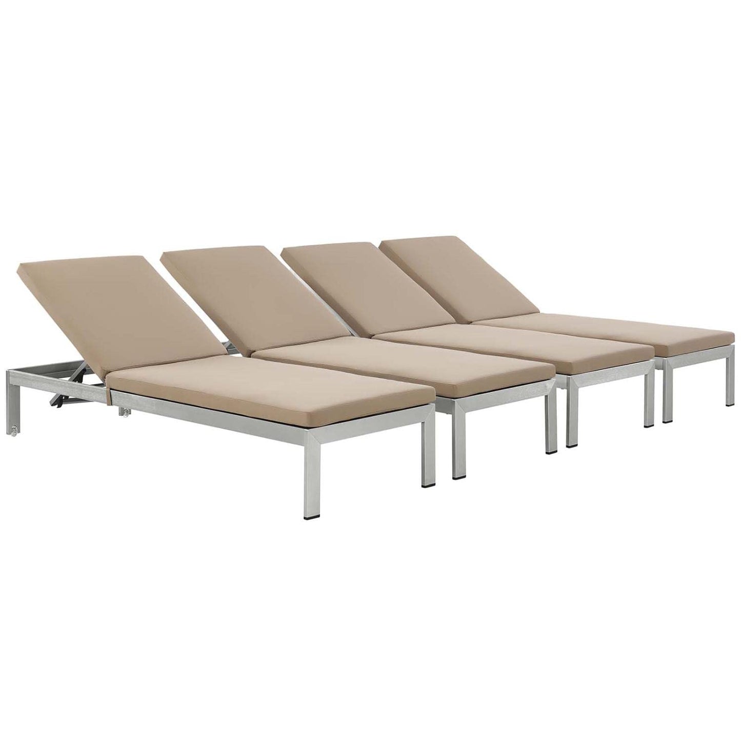 home office desk chairs | CasaFoyer Shore Outdoor Patio Chaise Lounge Chair Set | Sleek Design | Durable Aluminum Frame | Easy Assembly | Effortless Mobility | Non-Marking Foot Caps | Set of 4 | casafoyer.myshopify.com