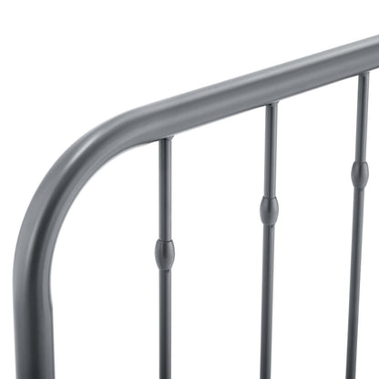 headboards | CasaFoyer Lennon Metal King Headboard | Modern Farmhouse Design | Durable Iron Construction | Height-Adjustable | Gray | casafoyer.myshopify.com