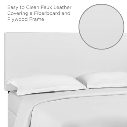 Bed | CasaFoyer Luxurious Claire King/California King Headboard | Elegant & Serene | Faux Leather Upholstery | Sturdy Frame | Adjustable Height | Black-Stained Wood Legs | Supportive & Comfortable | Opulent Addition | casafoyer.myshopify.com