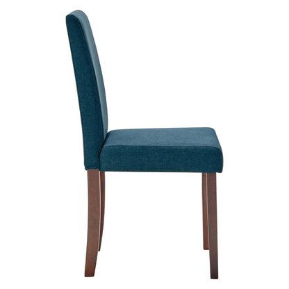 home office desk chairs | CasaFoyer Prosper Modern Fabric Upholstered Parsons Dining Chair Set | Elegant & Chic Seating for Dining, Kitchen, Living Room | Sturdy Frame, Soft Upholstery, Comfortable Padding | Set of 2, Blue | casafoyer.myshopify.com