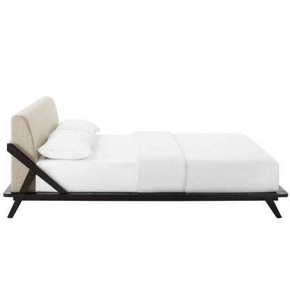 adjustable bed bases | CasaFoyer Luella Queen Platform Bed | Sled Design | Premium Upholstery | Solid Wood Frame | Slatted Support System | Fits Memory Foam, Innerspring, Latex, Hybrid Mattresses | 800 lbs Capacity | Complete Sleep Experience | casafoyer.myshopify.com