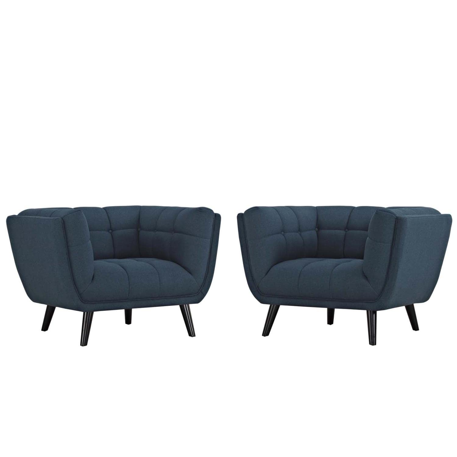 kitchen and dining room sets | CasaFoyer Bestow Collection | Wide Profile Armchairs | Polyester Fabric Upholstery | Set of 2 | Blue | casafoyer.myshopify.com