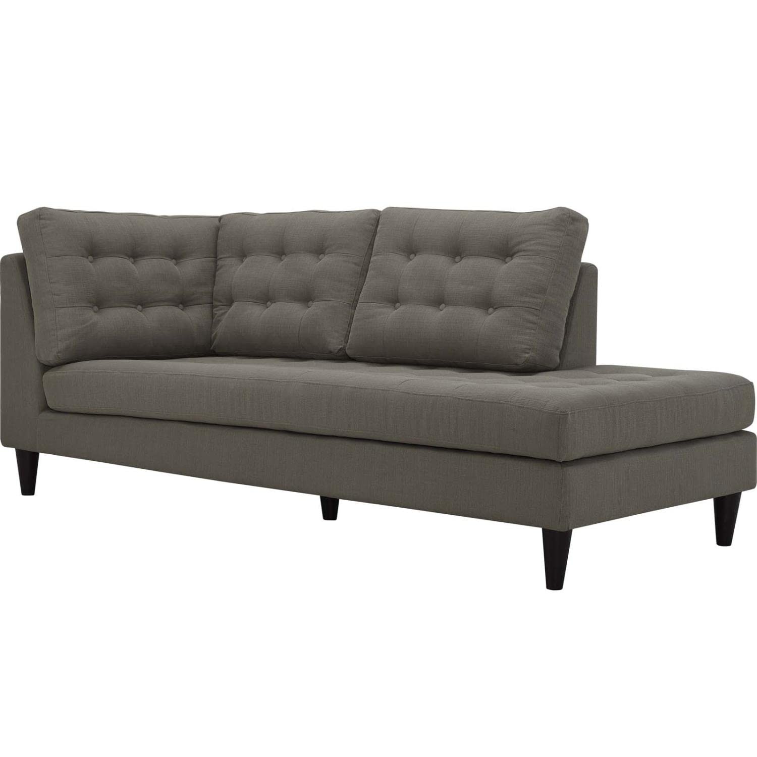 kitchen and dining room sets | CasaFoyer Empress Button Tufted Upholstered Fabric Sectional Sofa Set | Plush Cushions | Regal Armrests | Stain-Resistant Fine Fabric Upholstery | Granite | casafoyer.myshopify.com