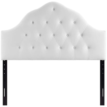 headboards | CasaFoyer Sovereign Performance Velvet Full Headboard | Luxurious & Glamorous | Plush Vintage Velvet | Soft & Stain-Resistant | Diamond Tufting | Height Adjustable | White | casafoyer.myshopify.com