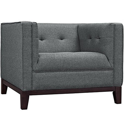 kitchen and dining room sets | CasaFoyer Serve | Tufted Button Upholstered Furniture Set | Sofa & Armchairs | Gray | casafoyer.myshopify.com