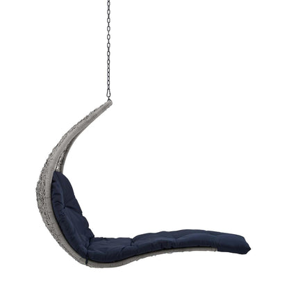executive chairs | CasaFoyer Landscape Outdoor Patio Hanging Chaise Lounge Swing Chair | Elegant Design | All-Weather Comfort | Sturdy Metal Chain | 264 lbs Weight Capacity | casafoyer.myshopify.com