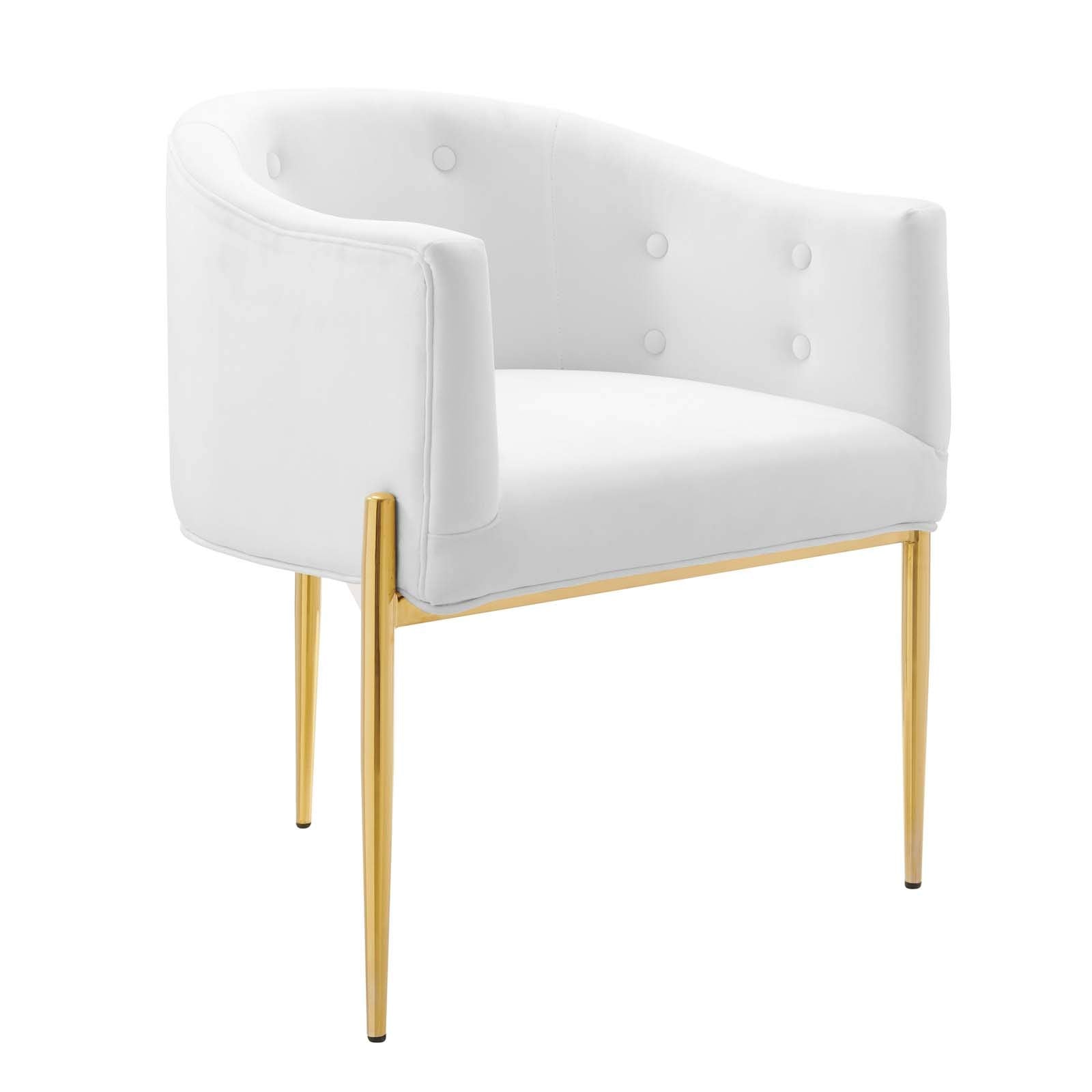 sofa tables | Ergode Savour Tufted Performance Velvet Accent Armchairs - Set of 2 | Elegant, Comfortable, Stain-Resistant | Chrome Gold Legs | 300 lbs Capacity | casafoyer.myshopify.com
