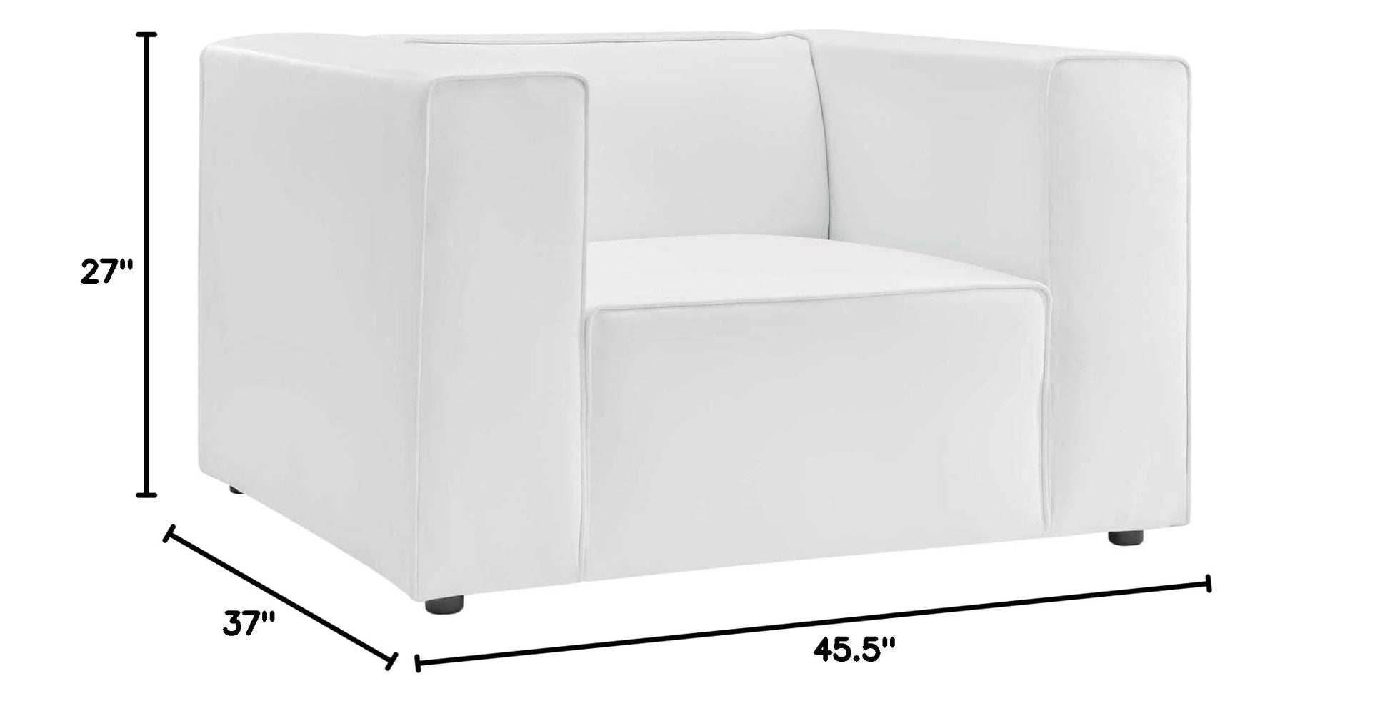 home office desk chairs | CasaFoyer Mingle Vegan Leather Armchair | Ultimate Comfort & Style | Spacious Seating | Dense Foam Padding | Adjustable Design | Vegan Leather Upholstery | Elegant Piping Details | Sturdy Plastic Legs | Ideal for Modern Décor | casafoyer.myshopify.com