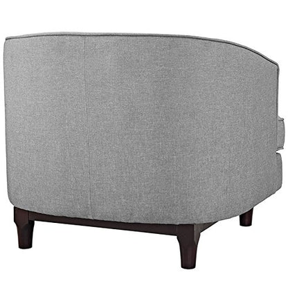 home office desk chairs | CasaFoyer Coast Armchair Set of 2 | Elegant Deep Button Tufting | Polyester Upholstery | Walnut Stained Wood Legs | Removable Seat Covers | Comfortable & Durable | casafoyer.myshopify.com
