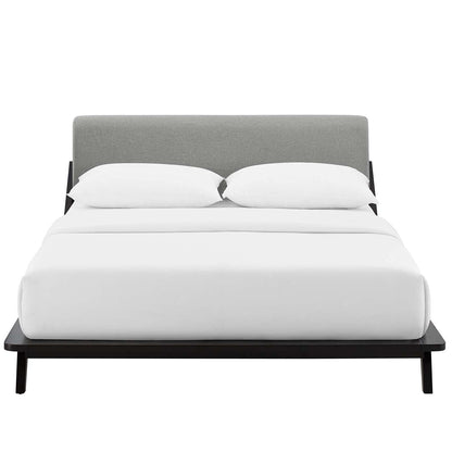 adjustable bed bases | CasaFoyer Luella Queen Platform Bed | Tranquil & Rejuvenating Nights | Premium Polyester Fabric | Solid Wood Frame | Slatted Wood Support | Sleek Mid-Century Design | Accommodates up to 800 lbs | Ideal for Master or Guest Bedroom | casafoyer.myshopify.com