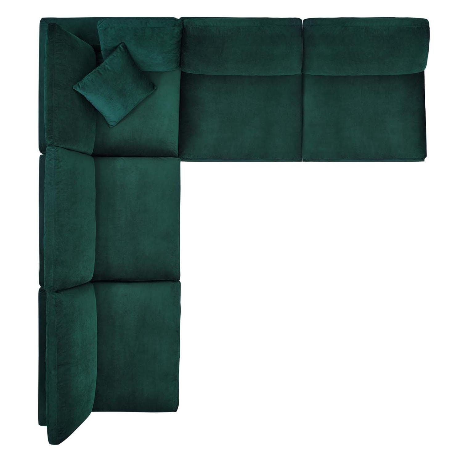 kitchen and dining room sets | CasaFoyer Commix Sectional Sofa | Luxurious & Inviting | Plush Comfort | Stain-Resistant Velvet | Solid Wood Construction | 5-Piece Set | Green | casafoyer.myshopify.com