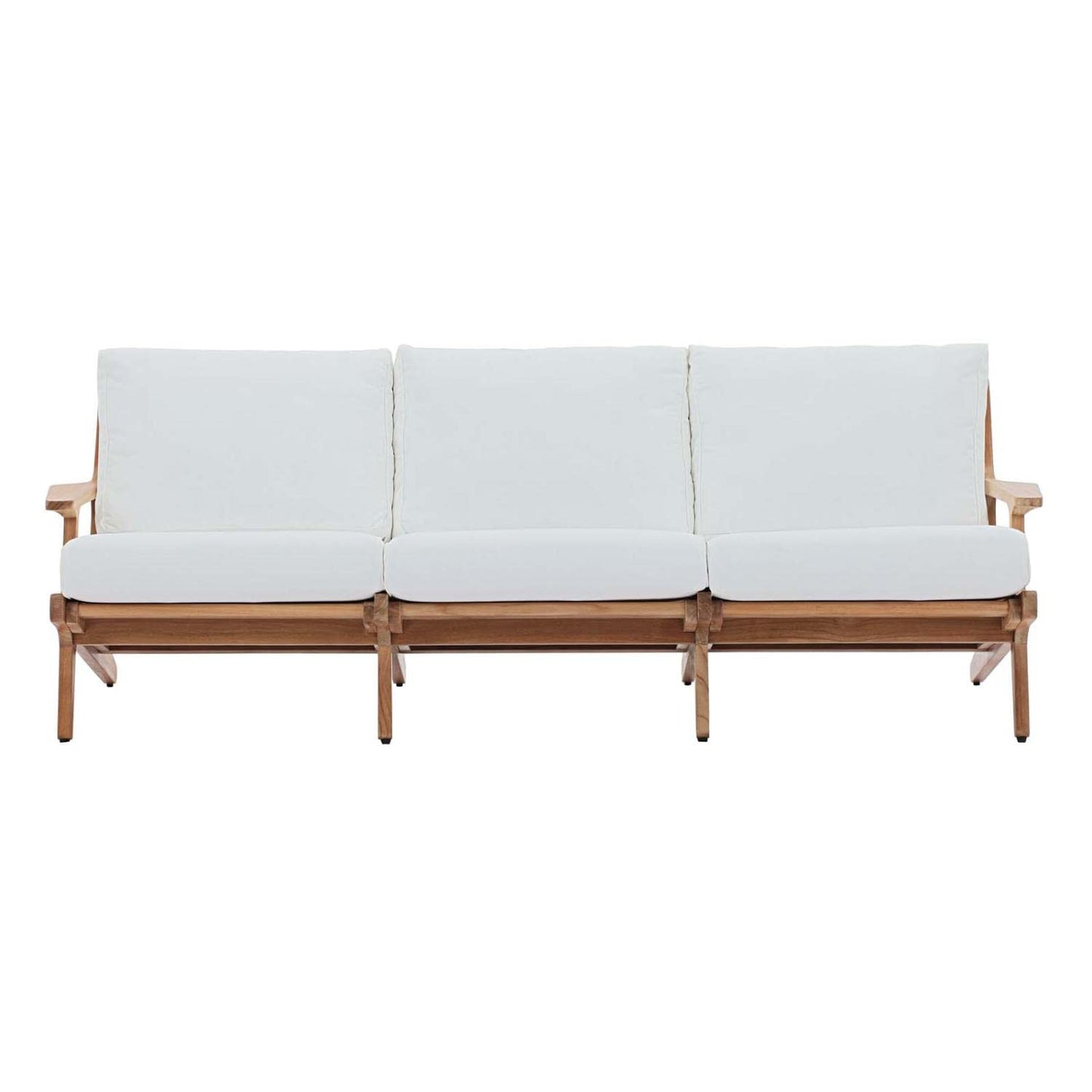 sofas | CasaFoyer Saratoga Outdoor Patio Sofa | Premium Teak Wood | Sunproof Fabric | Ergonomic Design | Robust Support | Versatile for Outdoor Spaces | casafoyer.myshopify.com