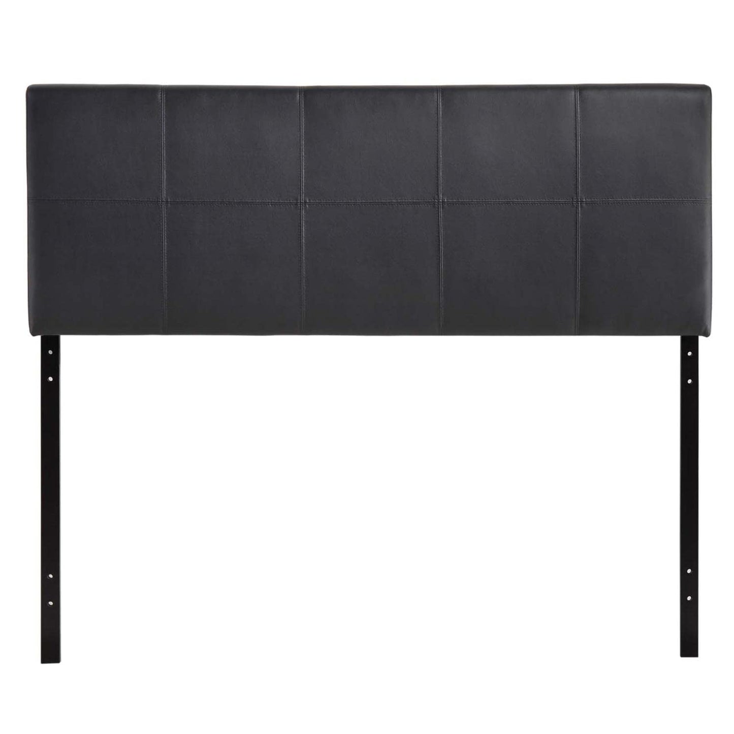 headboards | CasaFoyer  Oliver Queen Upholstered Faux Leather Headboard | Plush & Opulent | Raised Trim | Glossy Finish | Complete Bedroom Set | casafoyer.myshopify.com