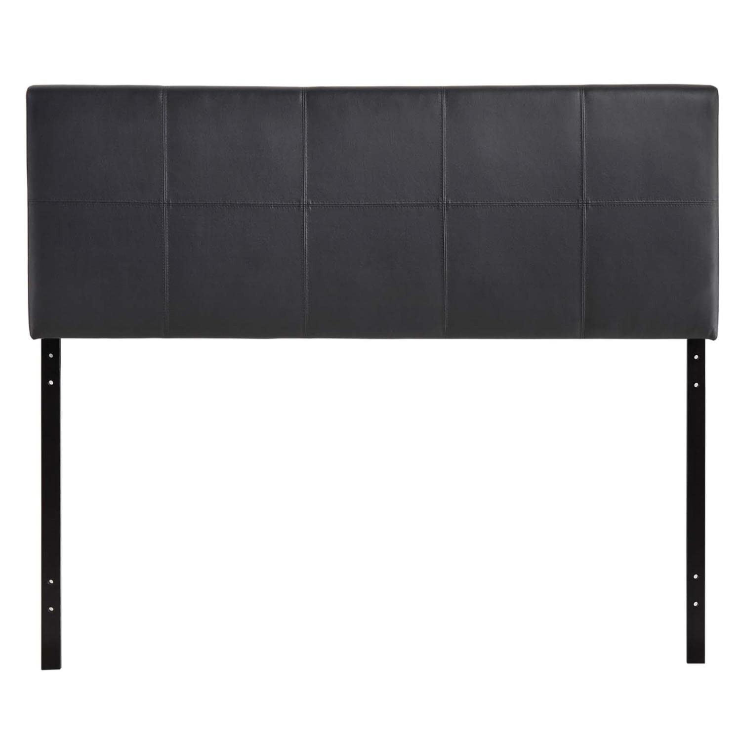 headboards | CasaFoyer  Oliver Queen Upholstered Faux Leather Headboard | Plush & Opulent | Raised Trim | Glossy Finish | Complete Bedroom Set | casafoyer.myshopify.com