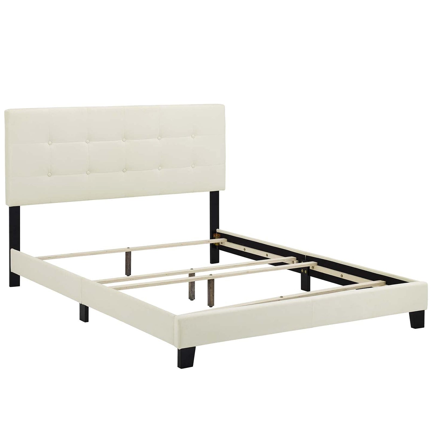 bed frames | CasaFoyer Amira Performance Velvet Full Platform Bed | Cozy & Stylish | Stain-Resistant Upholstery | Button-Tufted Headboard | Wood Frame | Accommodates Various Mattresses | Elegant Addition to Bedroom Decor | Box Spring Required | 800 lbs Weight Capacity | casafoyer.myshopify.com