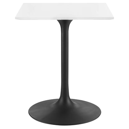 patio dining tables | CasaFoyer Lippa 24 Square Dining Table | Timeless Design | Chip-Resistant Finish | Metal Tapered Base | White Top | casafoyer.myshopify.com