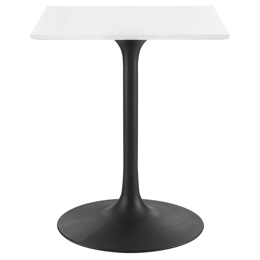 patio dining tables | CasaFoyer Lippa 24 Square Dining Table | Timeless Design | Chip-Resistant Finish | Metal Tapered Base | White Top | casafoyer.myshopify.com