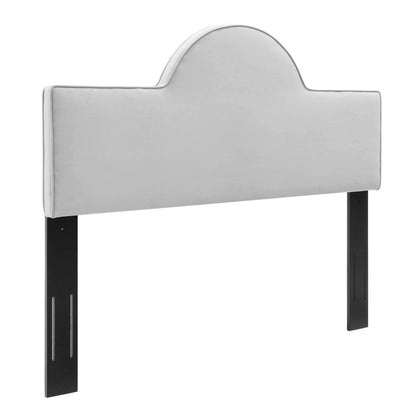 Bed | CasaFoyer Dawn Performance Velvet King/California King Headboard | Elegant Arching Silhouette | Stain-Resistant | Plush Foam Padding | Adjustable Height | casafoyer.myshopify.com