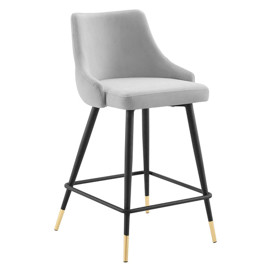 barstools | CasaFoyer Adorn Performance Velvet Counter Stool | Elegant Button Tufting | Plush Comfort | Stain-Resistant Upholstery | Vintage Modern Style | 300 lbs. Weight Capacity | casafoyer.myshopify.com