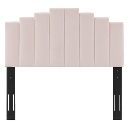 headboards | CasaFoyer Noelle Performance Velvet Full/Queen Headboard | Luxurious Stain-Resistant Velvet | Adjustable Height | Glam Deco Style | Pink | casafoyer.myshopify.com