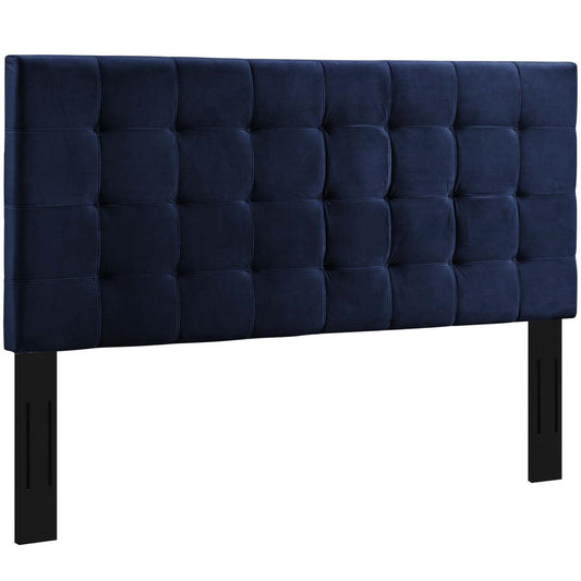 headboards | CasaFoyer Paisley Tufted Twin Headboard | Timeless Elegance | Stain-Resistant Velvet | Adjustable Height | Midnight Blue | casafoyer.myshopify.com