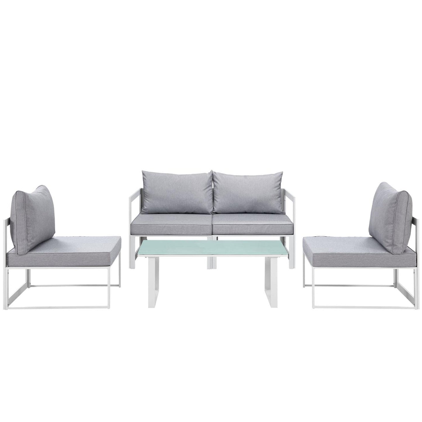 Patio Furniture Sets | Fortuna Outdoor Patio Collection | 9-Piece Sectional Sofa Set | Durable Aluminum Frame | All-Weather Cushions | Includes Coffee Table, Chairs, and Ottomans | casafoyer.myshopify.com