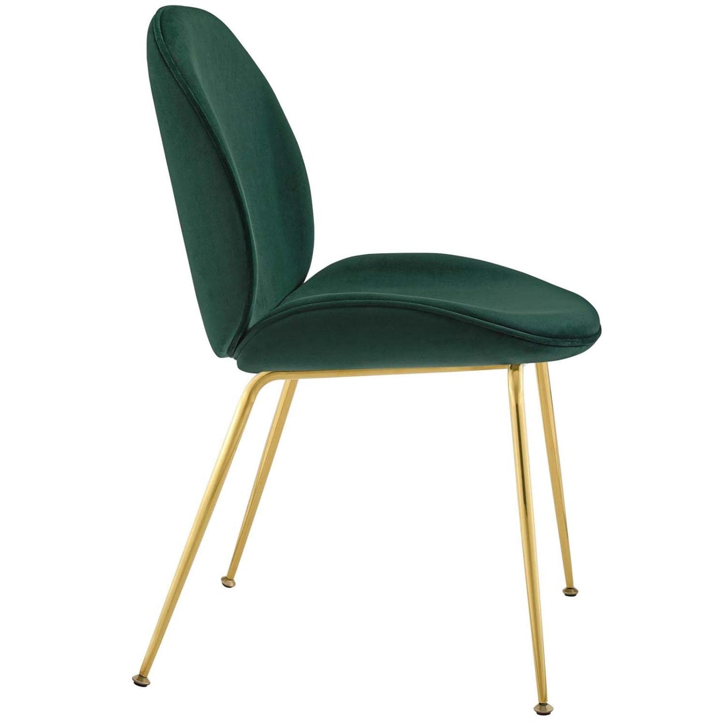 home office desk chairs | CasaFoyer Scoop Dining Chair | Gold Stainless Steel Frame | Stain-Resistant Velvet Upholstery | Comfortable & Sleek Design | Non-Marking Foot Caps | casafoyer.myshopify.com