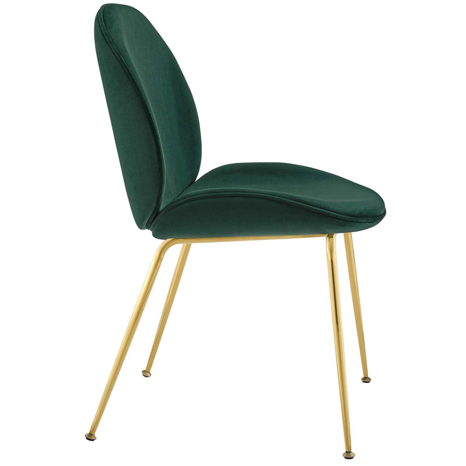 home office desk chairs | CasaFoyer Scoop Dining Chair | Gold Stainless Steel Frame | Stain-Resistant Velvet Upholstery | Comfortable & Sleek Design | Non-Marking Foot Caps | casafoyer.myshopify.com