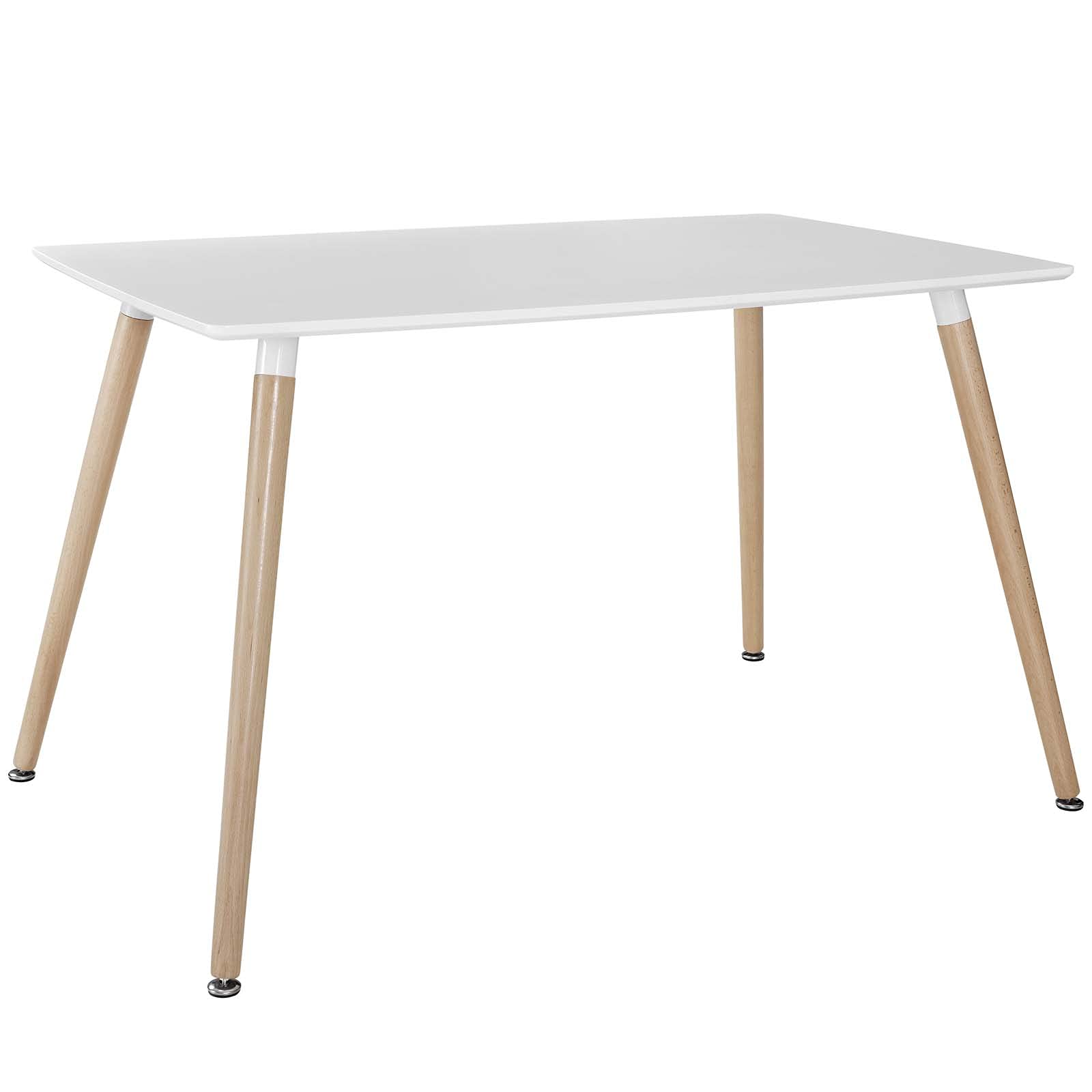 patio dining tables | CasaFoyer Field Dining Table | Solid Beech Wood Legs | Light and Airy Design | Rectangular Fiberboard Top | Elevate Your Dining Experience | casafoyer.myshopify.com