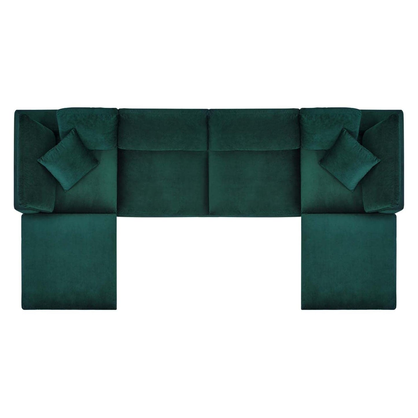 kitchen and dining room sets | CasaFoyer Commix Sectional Sofa | Luxurious & Inviting | Stain-Resistant Velvet | Solid Wood Construction | Plush Comfort | Foam Padded & Duck Down Fill | Overstuffed Feather Cushions | Green | casafoyer.myshopify.com