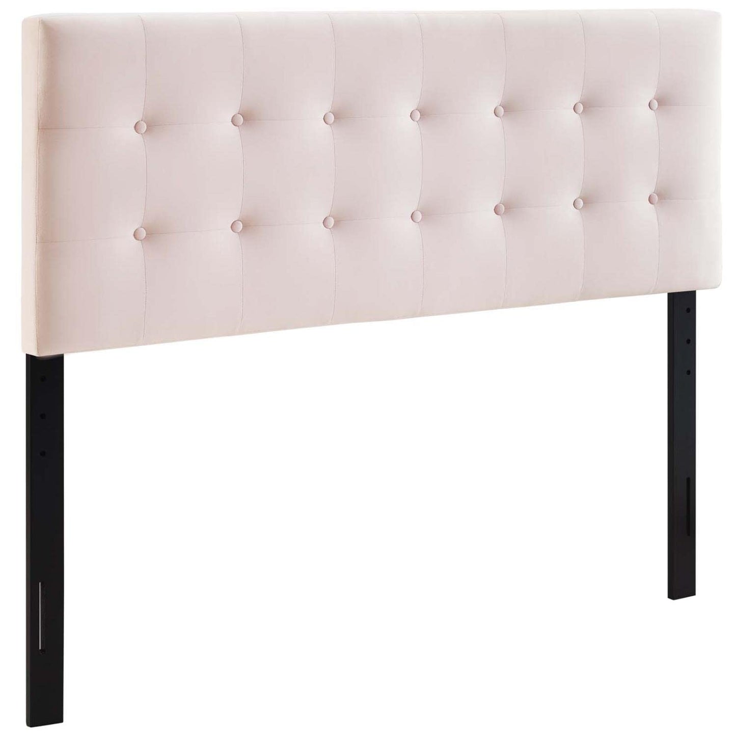 headboards | CasaFoyer Emily Performance Velvet Biscuit Tufted King Headboard | Timeless Charm & Contemporary Luxury | Stain-Resistant Velvet | Adjustable Mounting | Pink | casafoyer.myshopify.com
